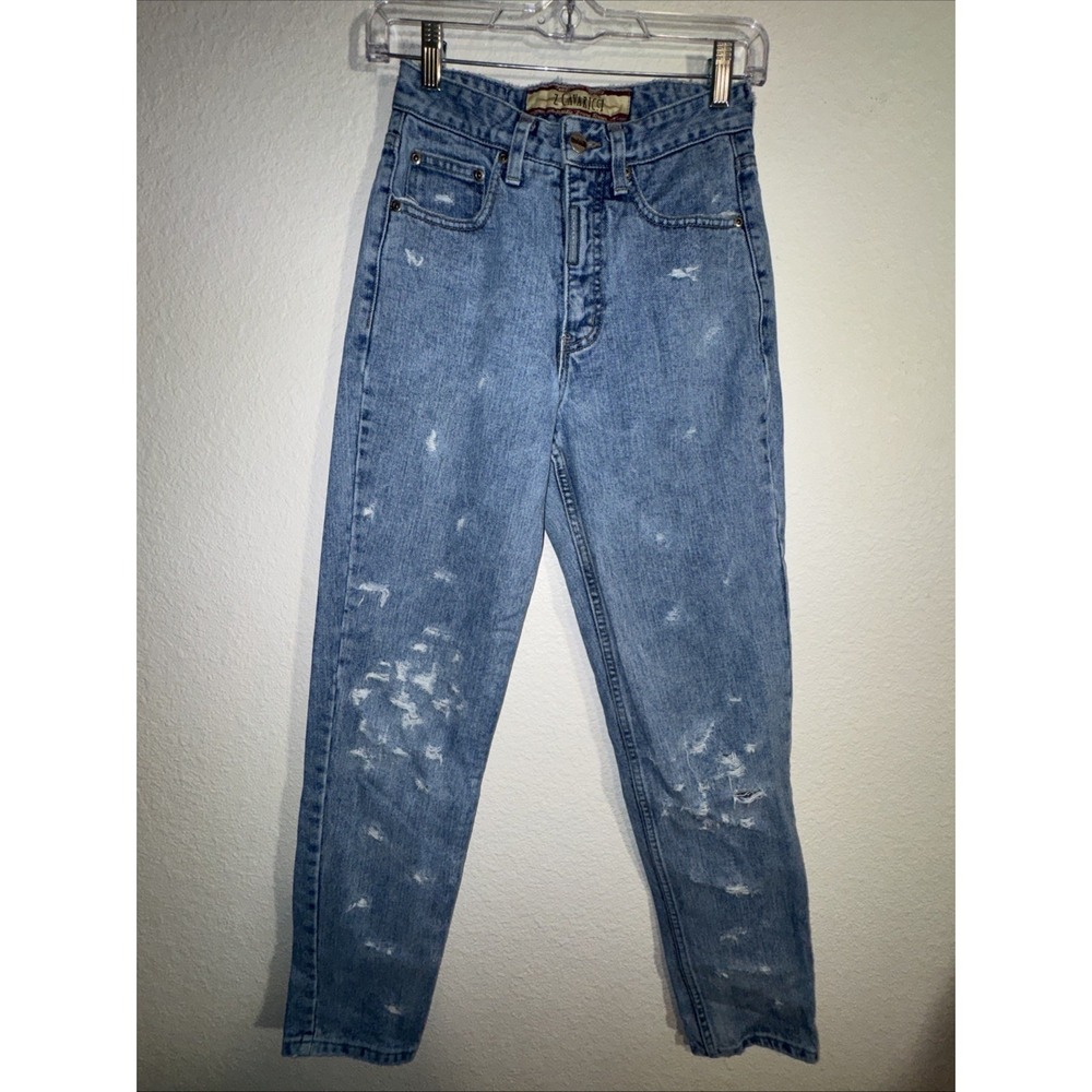 Vintage Z Cavaricci Jeans Women's Size 26 Made In Usa Mom Distressed 80s 90s